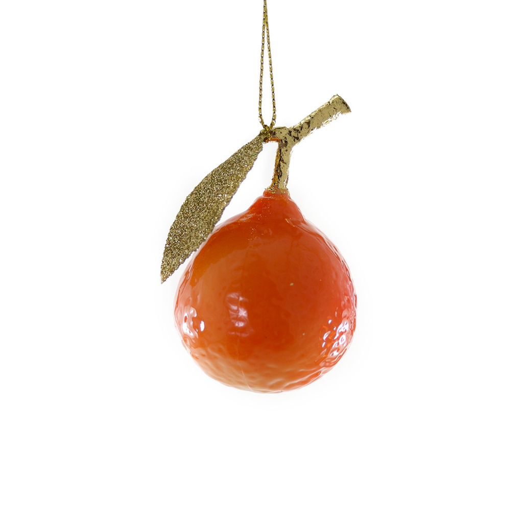 Clementine Gold Leaf Ornament