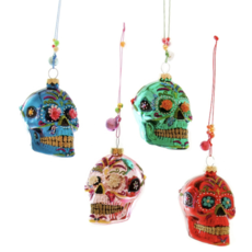 Dia de los Muertos Skull Ornament