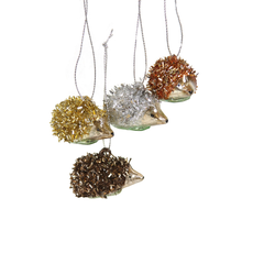 Metallic Hedgehog Ornament