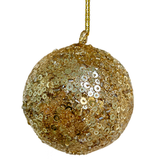 Gold Sequin Ornament
