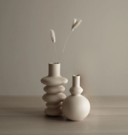 Sculptural Cream Vase