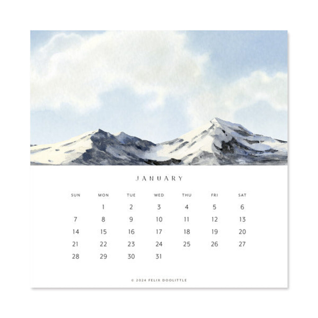 Infinite Sky 2024 Desk Calendar