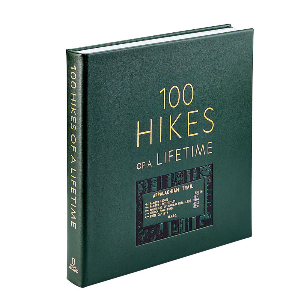 Leather Bound "100 Hikes of a Lifetime" Book