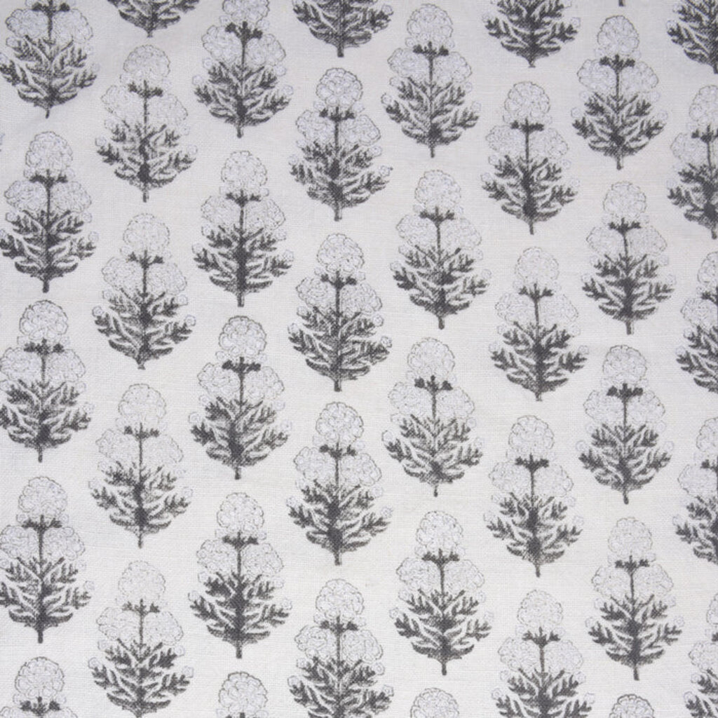 Marigold Graphite Block Print Pillow
