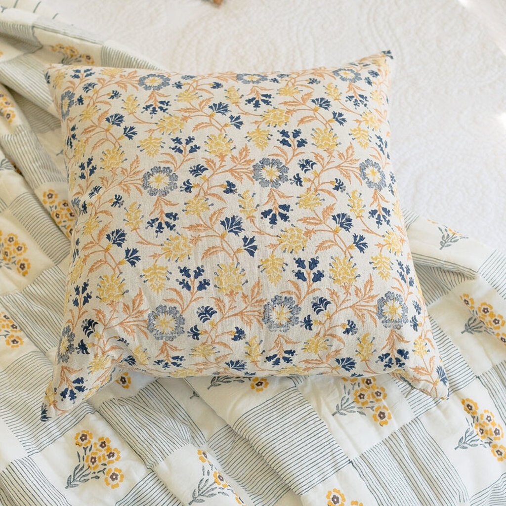 Uma 18" Block Print Pillow Cover