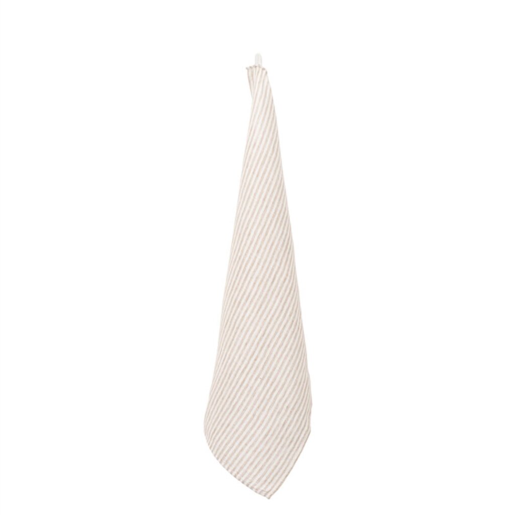 Mini Stripe Linen Kitchen Towel