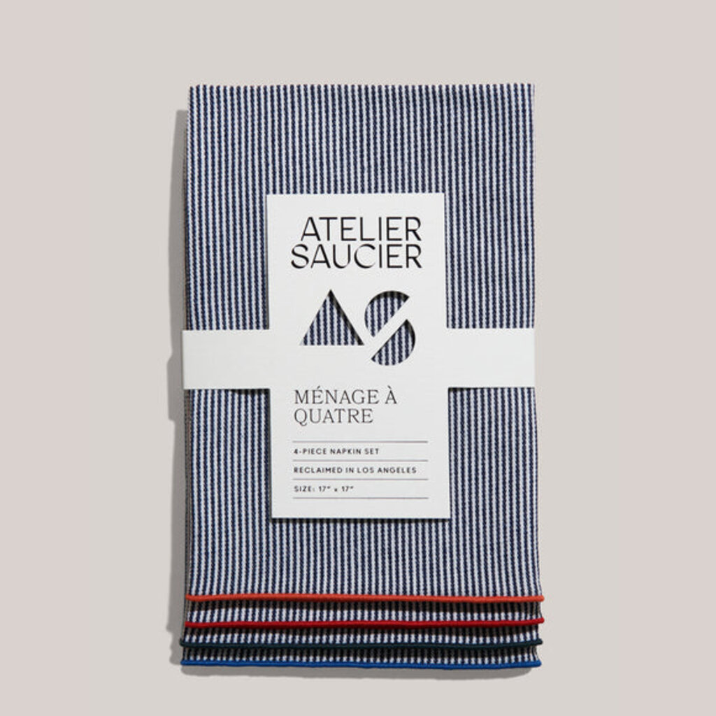 Atelier Saucier Atelier Saucier Reclaimed Cloth Napkin Set