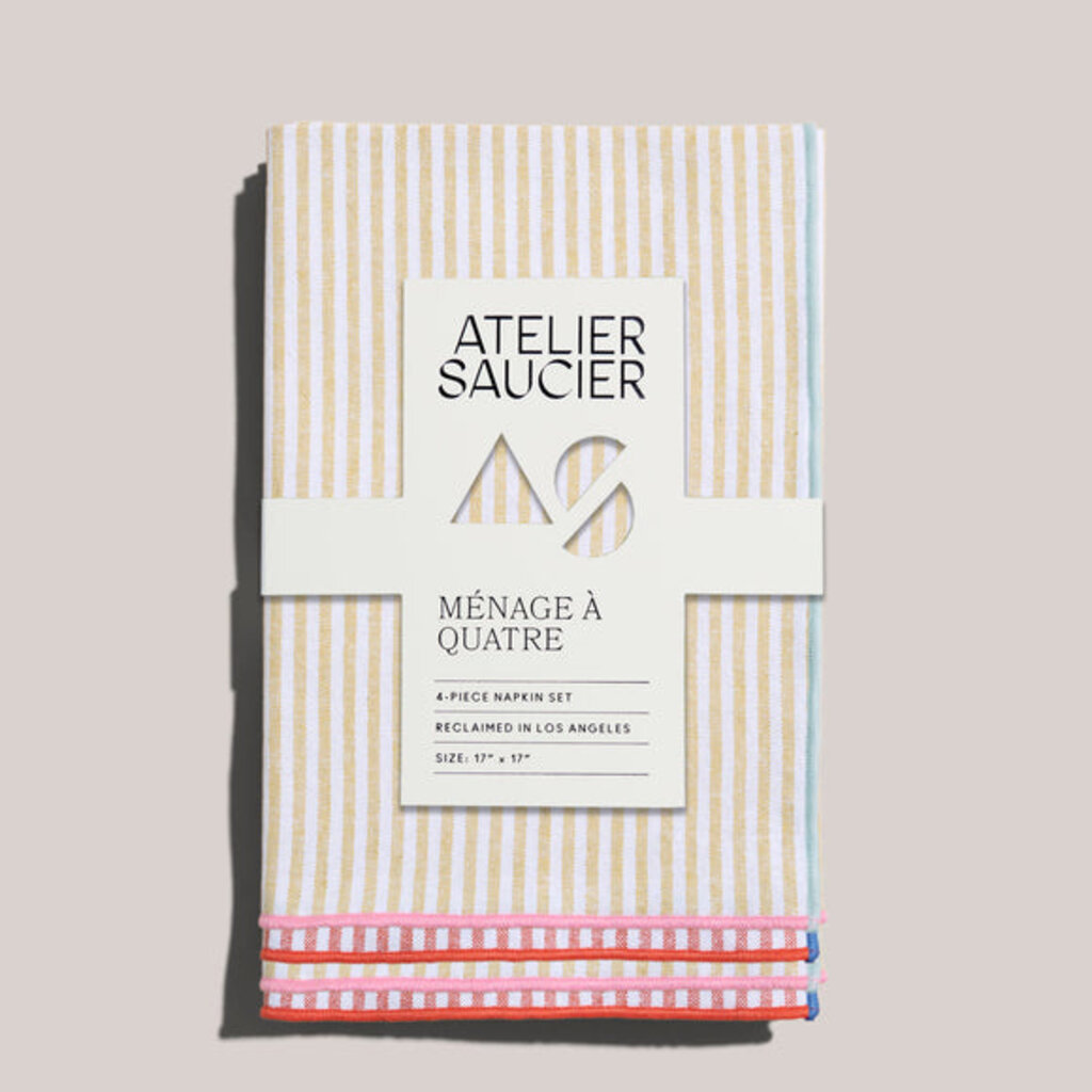 Atelier Saucier Atelier Saucier Reclaimed Cloth Napkin Set