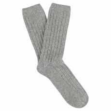 Unisex Cashmere Blend Solid Crew Socks