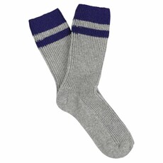 Unisex Cashmere Blend Stripe Socks
