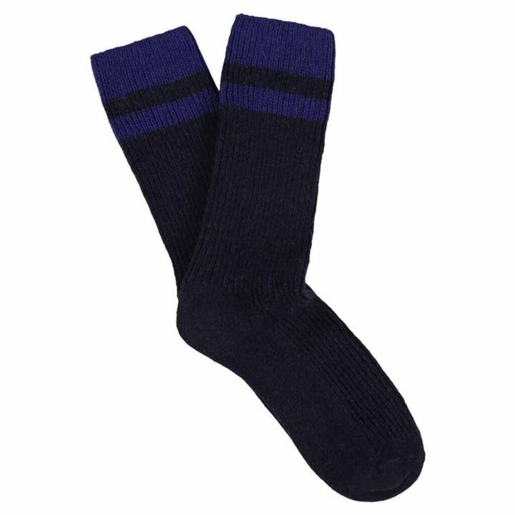 Unisex Cashmere Blend Stripe Socks