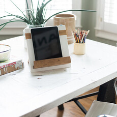 White Mod iPad/Cookbook Holder