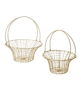 Gold Wire Easter Basket