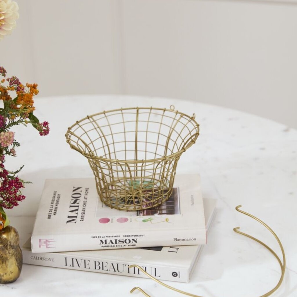 Gold Wire Easter Basket