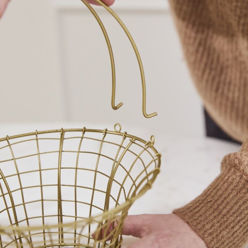 Gold Wire Easter Basket