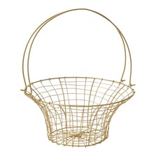 Gold Wire Easter Basket