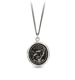 Pyrrha Love Makes a Home Silver Talisman Necklace
