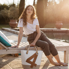727 Sailbags Recycled Sail Sandy Handbag