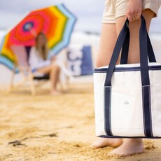 727 Sailbags Recycled Sail Soft Cooler Bag White/Navy