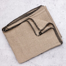Stitched Edge Linen Tablecloth