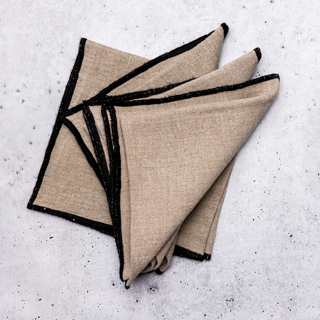 Stitched Edge Linen Napkin