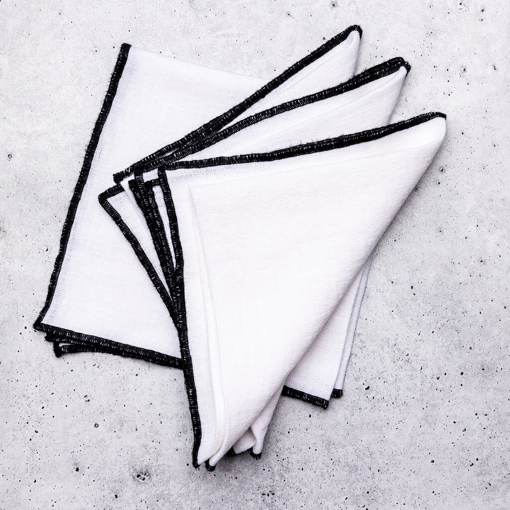 Stitched Edge Linen Napkin
