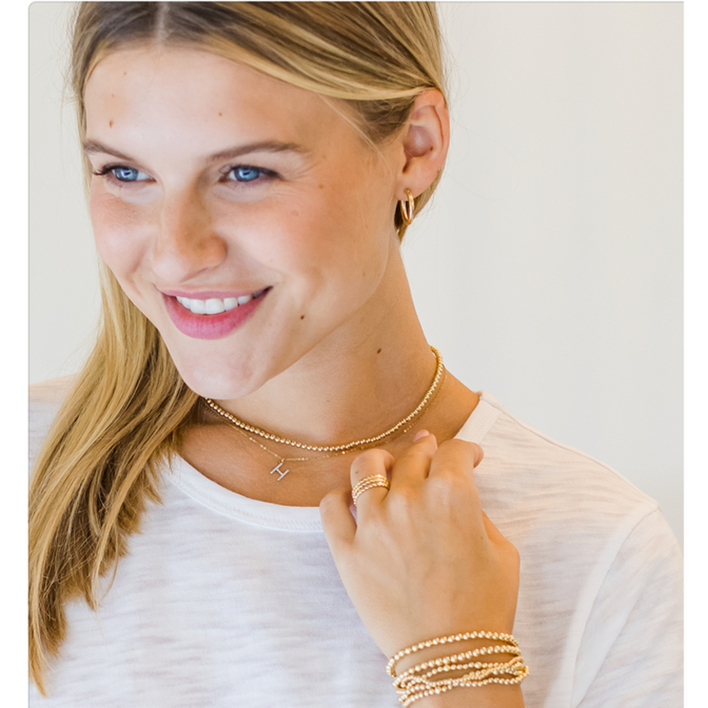 Waterproof Beaded Layering Necklace