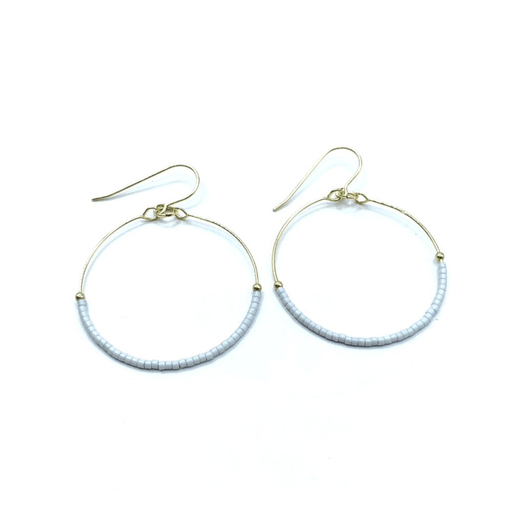 Lightweight Beaded Hoops