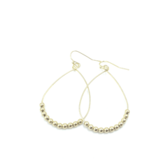 Daisy Beaded Hoop