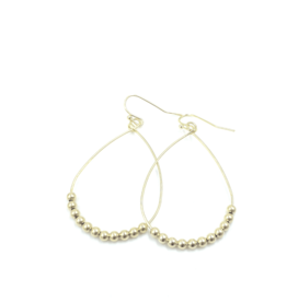 Daisy Beaded Hoop
