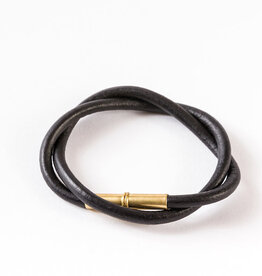 Flint Leather Bracelet