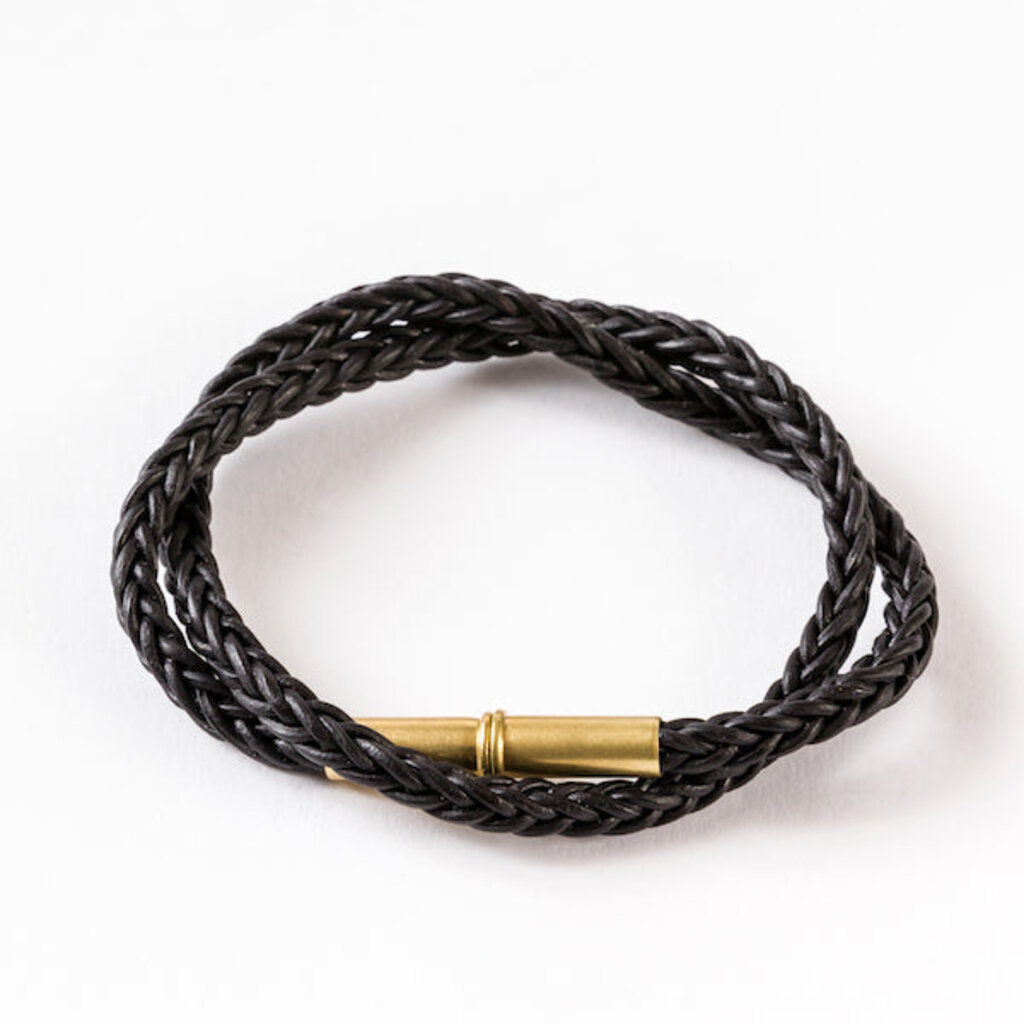 Flint Braided Leather Bracelet
