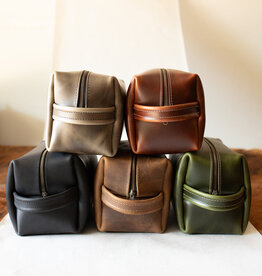Handcrafted Leather Dopp Kit