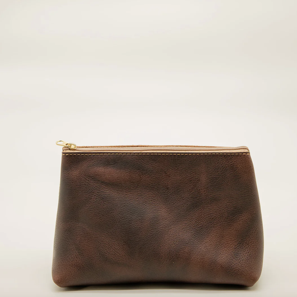 Handcrafted Leather Cosmetic Bag