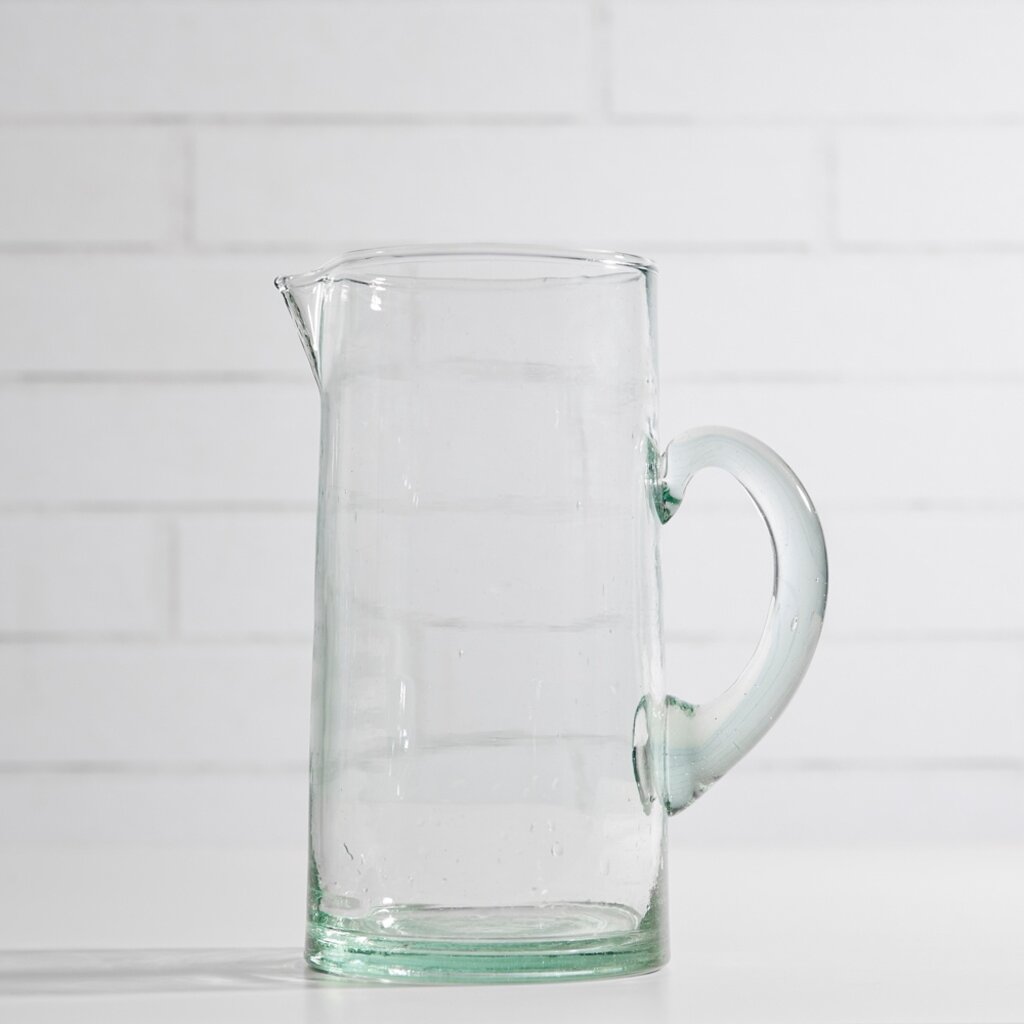 Moroccan Glass Pitcher