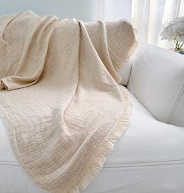 Beach House Linen Throw