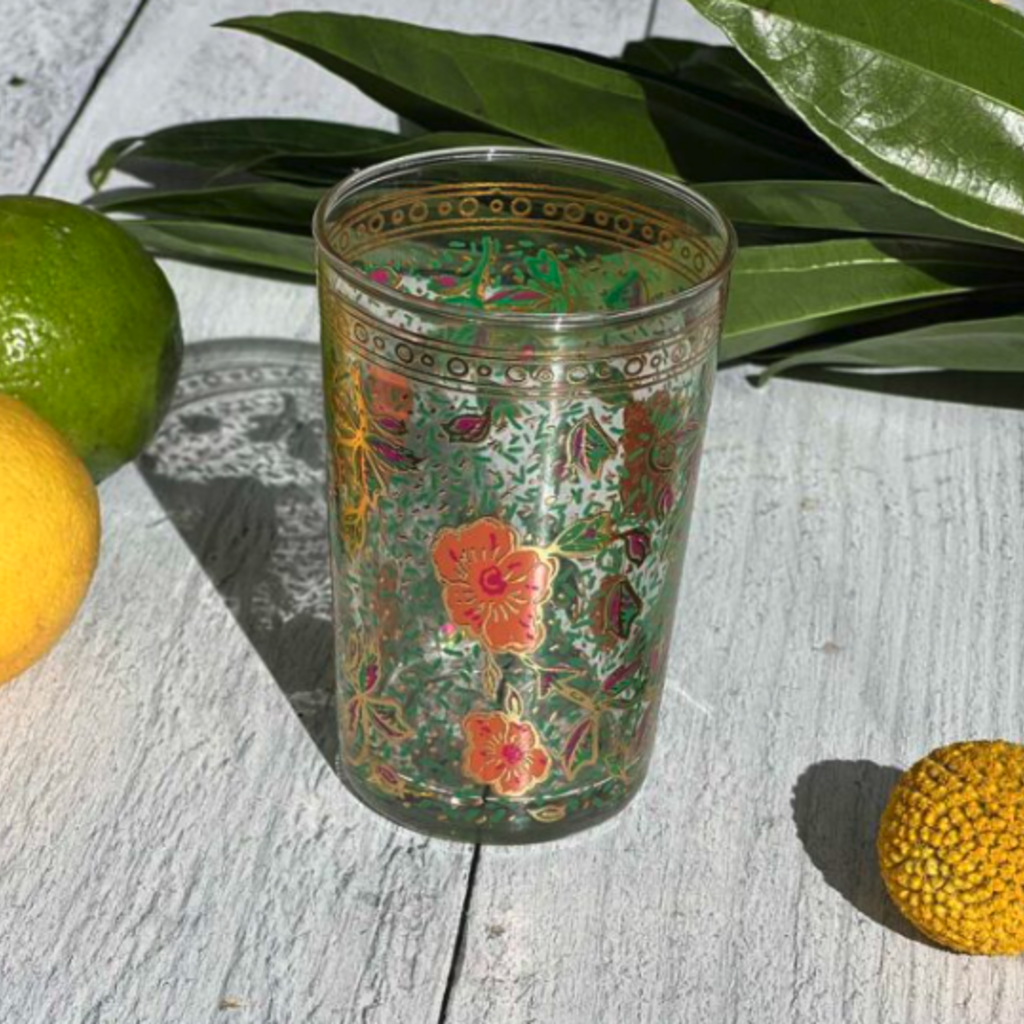Hand Painted Tea Glass