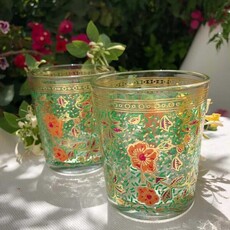 Hand-Painted Drinking Glass