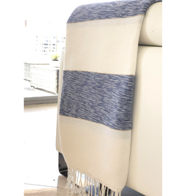 Chine Bicolor Stripes Throw