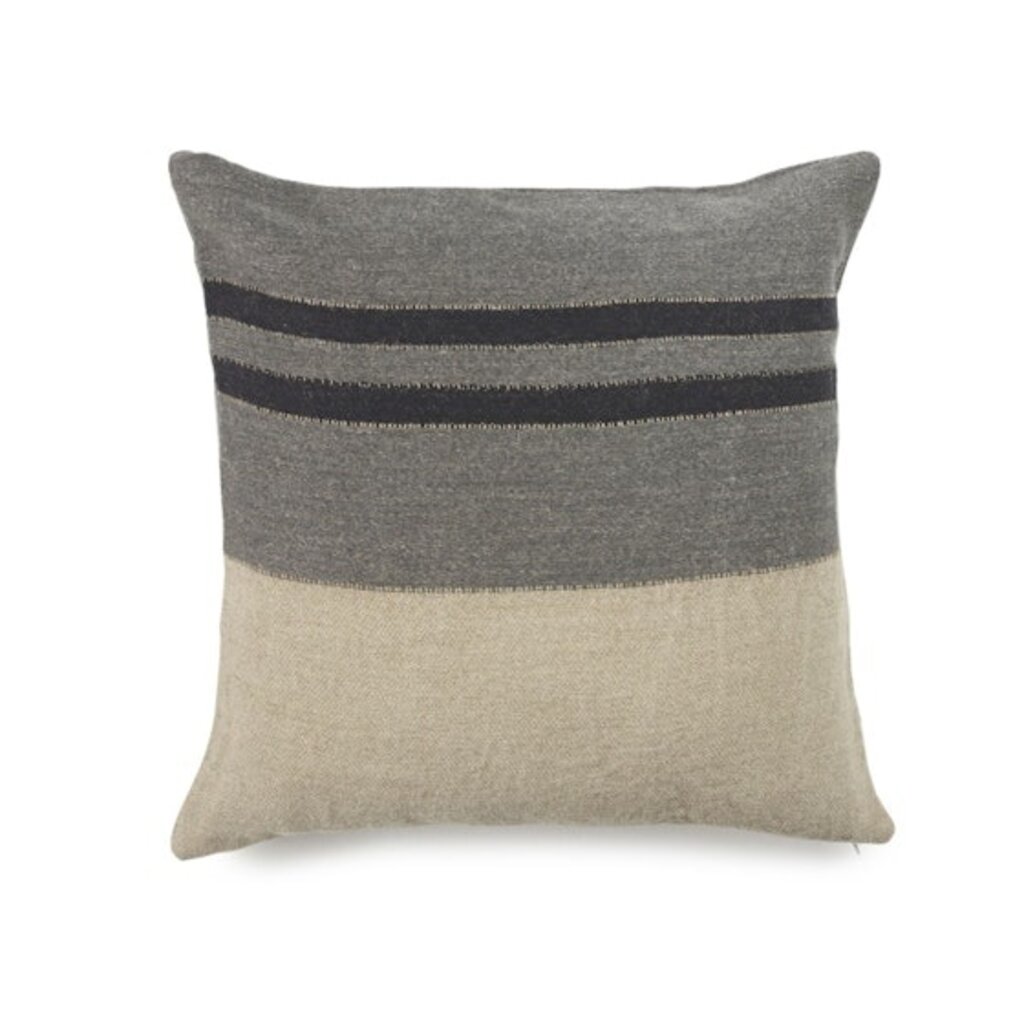 Libeco Libeco Black House Stripe 25" Pillow