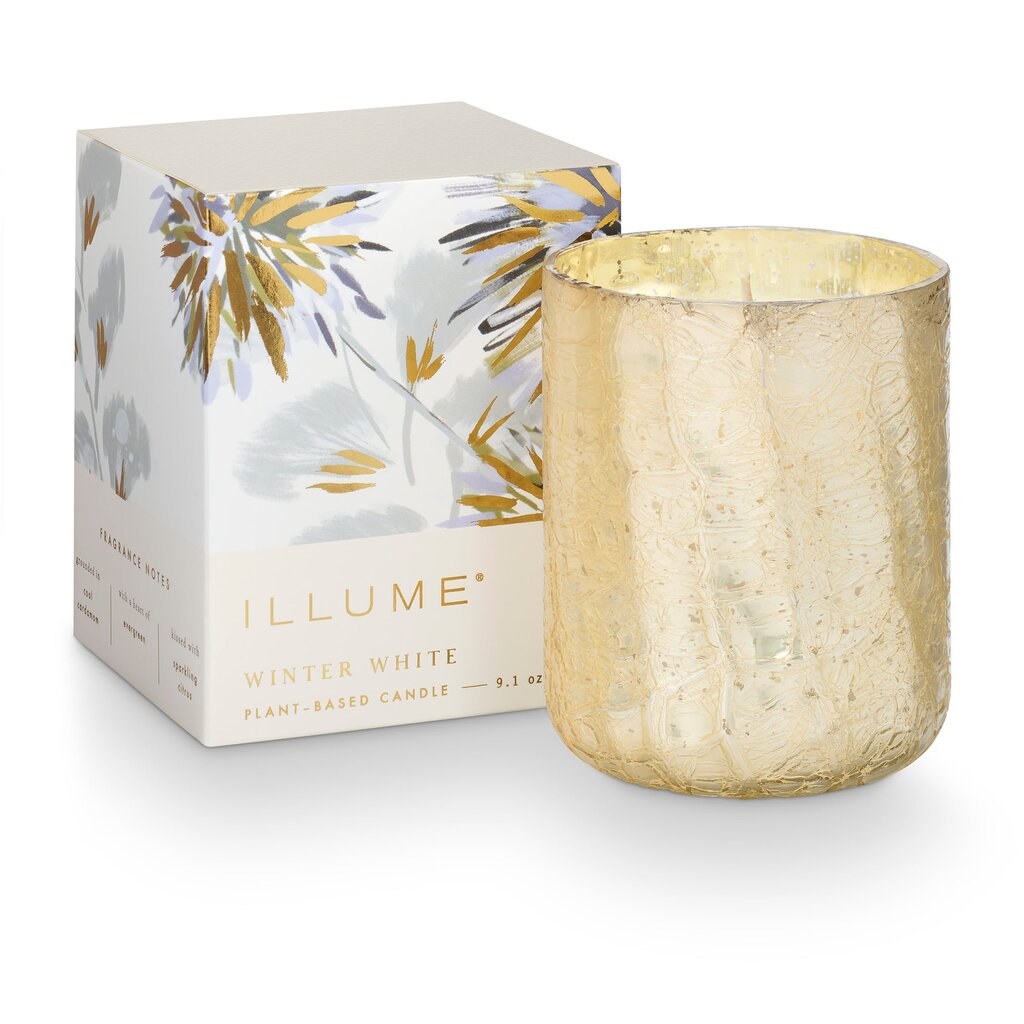 Illume Crackle Glass Boxed Holiday Candle