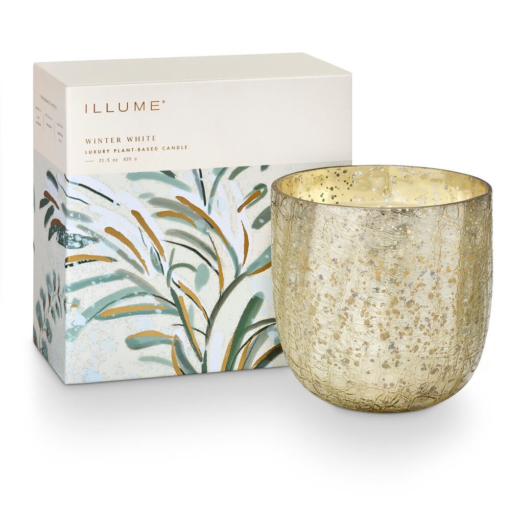 Illume Crackle Glass Boxed Holiday Candle