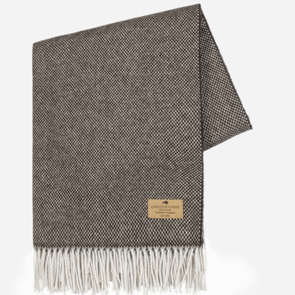Basketweave Cashmere Throw