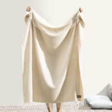 Basketweave Cashmere Throw