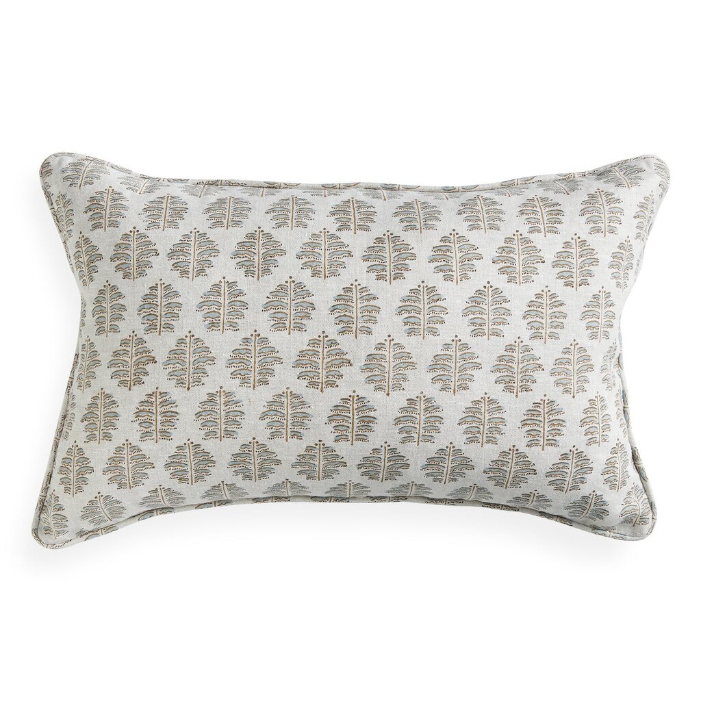 Aegean Block Print Lumbar Pillow