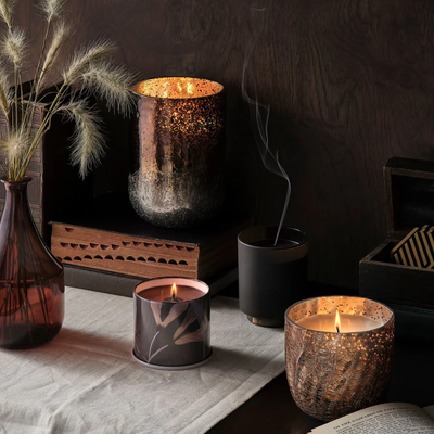 Holiday Radiant Glass Candle