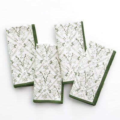Sea Fern & Domino Napkin