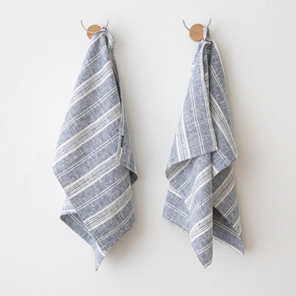 Multi Stripe Linen Tea Towel