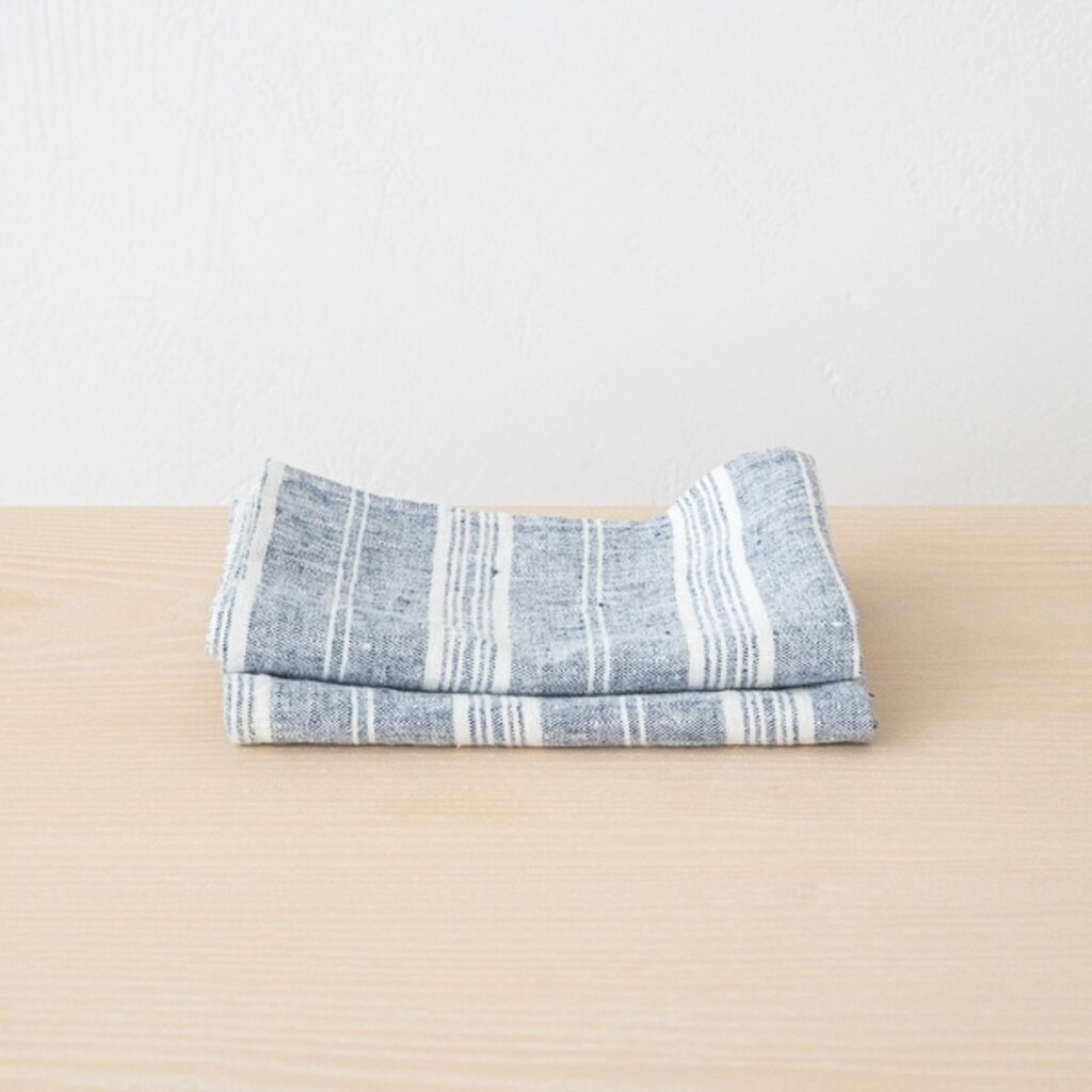 Multi Stripe Linen Tea Towel