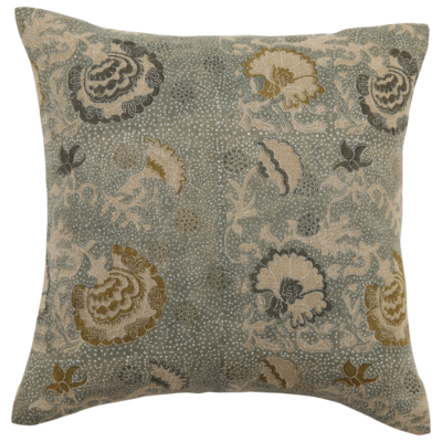 Tulip Azur Block Print Pillow